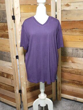 Brand NWT BRITISHINDIA Traveler Purple Super Soft Tee Top Size XXL.